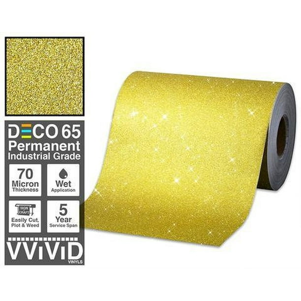 Contact Paper Craft Vinyl Gold Glitter Permanant Craft Film For
