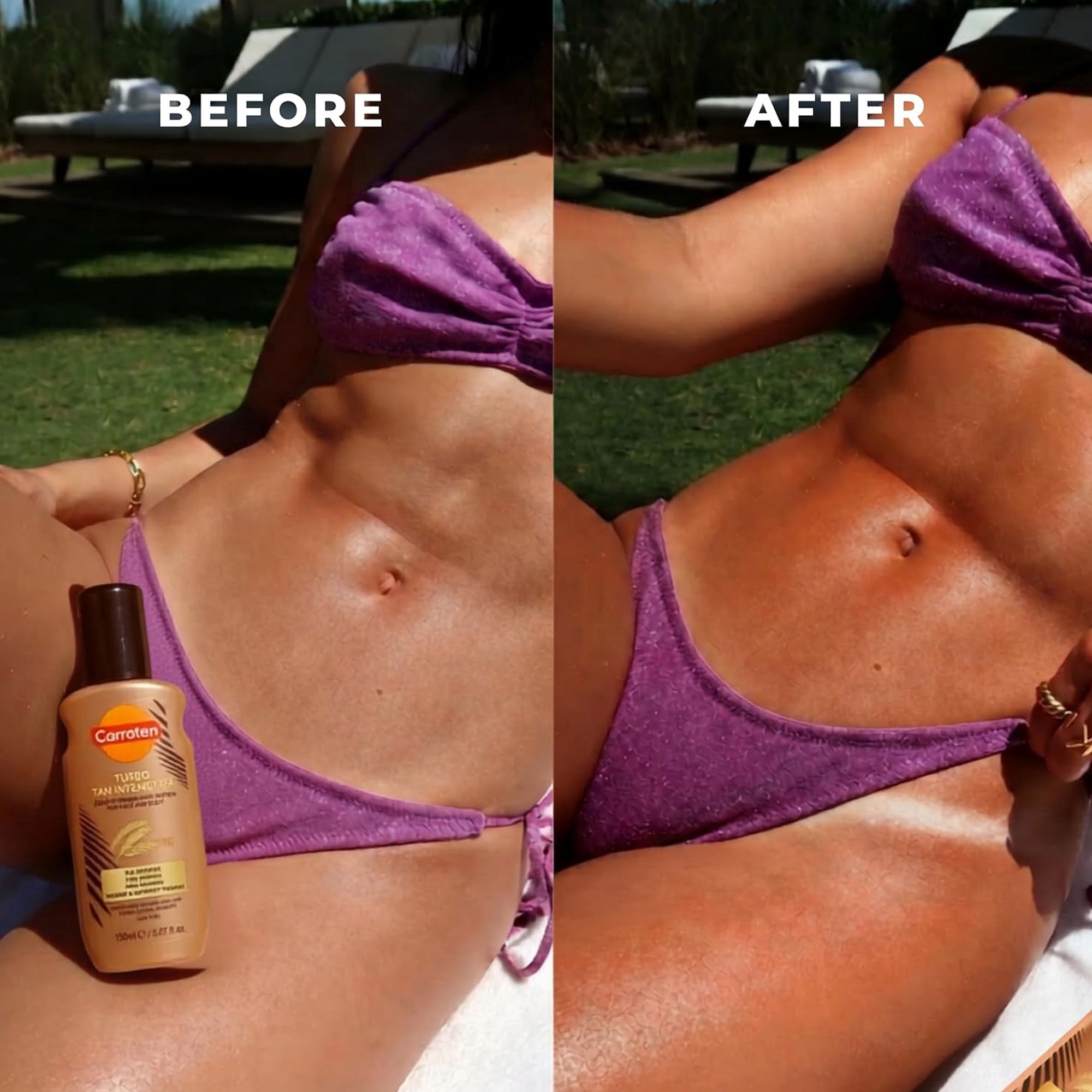 Carroten Turbo Tan Intensifier | Dark Tanning Spray Lotion for Face and Body | Deep Tanning | Quick-Drying, Lightweight Hydration | 5.07 fl oz