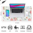 thumbnail image 5 of Pink Watercolor Little Flowers Mousepad Gaming Pad Mouse Waterproof No Slip for Office Home Work Gaming Gifts Tables Gaming Rubber Base Mousepad with Stitched Edges 35.4x15.7inches, 5 of 7