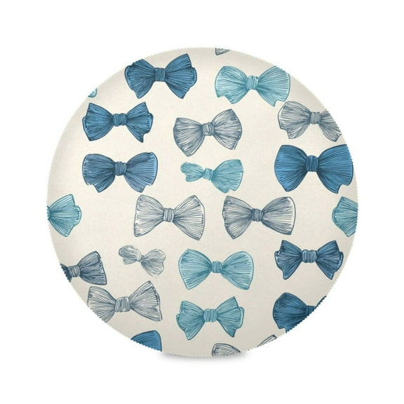 Round Placemat Heat Resistant & Wrinkle-Free Dining Table Decor Placemat For Home & Weddings Bow