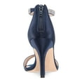 thumbnail image 2 of NINA Womens Navy Cushioned Ankle Strap Embellished Volanda Almond Toe Stiletto Zip-Up Dress Sandals Shoes 7.5 M, 2 of 4