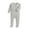 Light Gray, variant on Bellafa Baby Long Sleeve Romper Jumpsuit, Soft Cotton One Piece Pajamas Boy Girl Snap Closure Coverall Sleeper