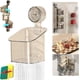 thumbnail image 1 of Organizador giratorio con ventosa, cesta de almacenamiento de cocina de 3 niveles, organizador de contenedores montado en la pared, contenedor de almacenamiento con ventosa sin taladros, estante para, 1 of 8