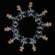 thumbnail image 4 of Botella de Cristal Macarena 10pcs con tapón de Corcho 2ml, 4 of 5