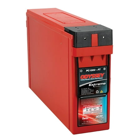 Odyssey Battery PC1800-FT Marine Battery; 1800 PHCA; 1300 CCA; 1450 MCA; RC Min. 475; L-22.87 in.; W-4.92 in.; H-12.46 in.; w/Front 3/8 in. Stud