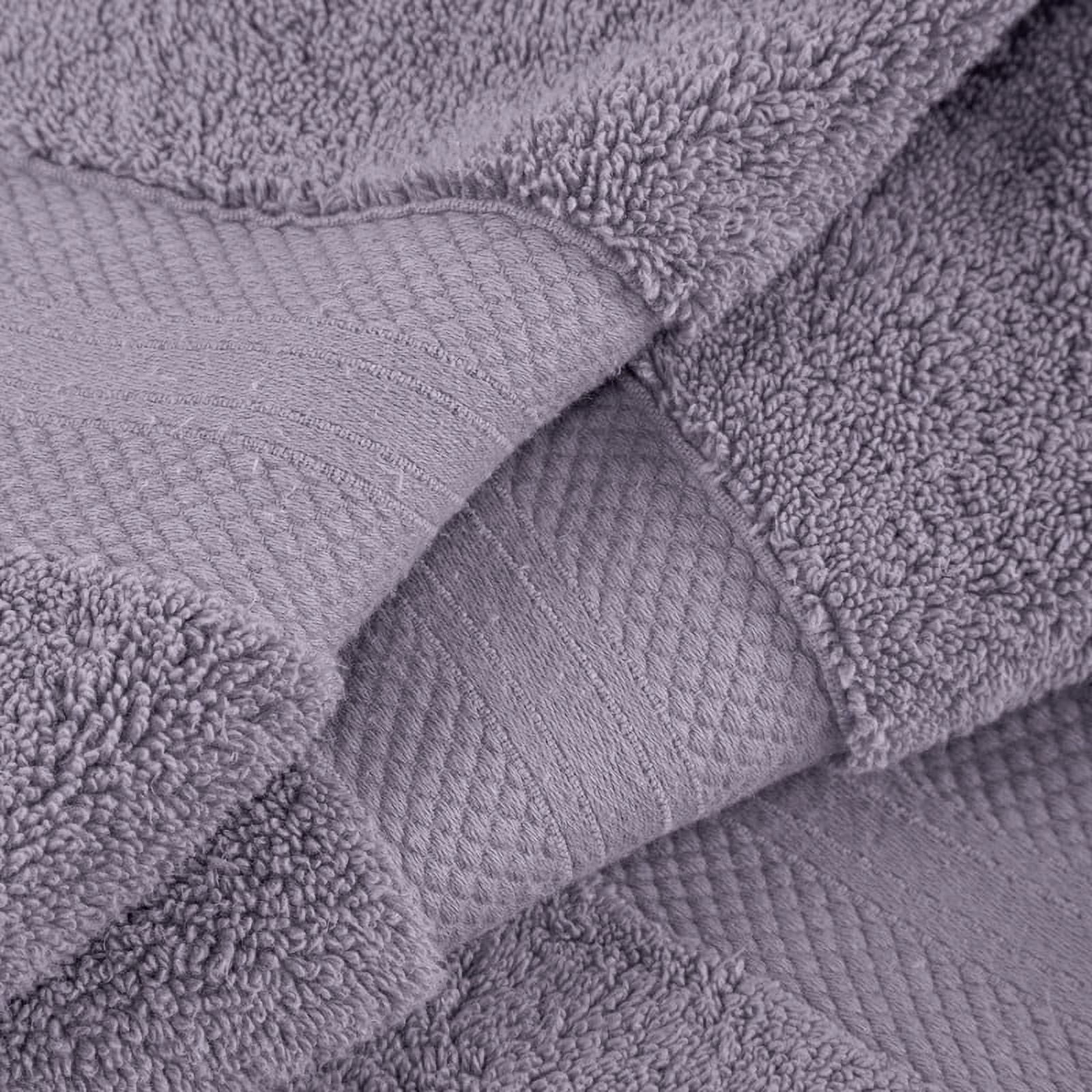 Superior Aria Turkish Cotton 3-Piece Towel Set, Ultra Soft Heavyweight Towels, Wisteria
