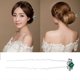 thumbnail image 3 of 20Pcs Rhinestone Hairpins Rose Bride Bridesmaid Hair Accessories U-shaped Updo Hair Chopsticks for Wedding (Green), 3 of 3