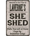 thumbnail image 1 of LAVERNE'S She Shed Sign Lady Cave Gift 8 x 12 Matte Finish Metal 108120082458, 1 of 1