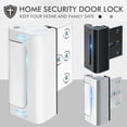 thumbnail image 3 of Stanz (TM) 2PCS White Home Security Door Lock, 2 Pack Childproof Door Reinforcement Lock with 3" Screws for Inward Swinging Door, Upgraded Night Lock to Defend Your Home, 3 of 6