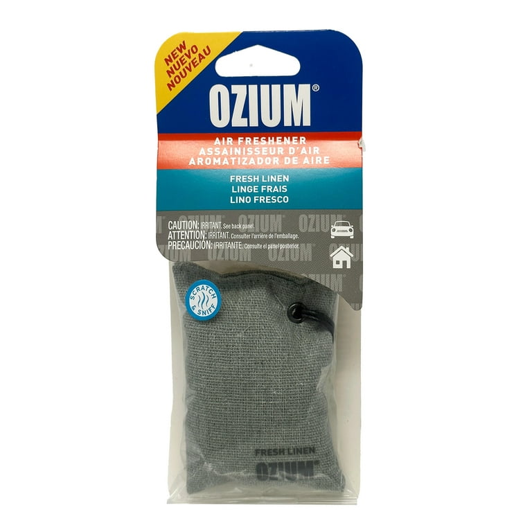 Ozium Scented Sachet Car Air Fresheners and Odor Eliminator for