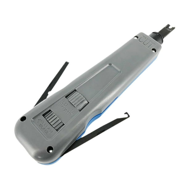 Herramienta de perforación tipo 110/88 con agarre cómodo y ajustable, hojas dobles Gris