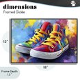 thumbnail image 4 of Stupell Industries Modern High Tops with Yellow Laces Black Framed Giclee Art, 18 x 12, by Creative Studio, 4 of 8