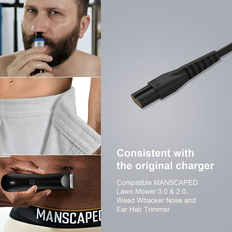 Tilstand at retfærdiggøre venlige BENSN Charger Cord Replacement for Manscaped Lawn Mower 3.0/2.0, Charger  Cable Compatible with Manscape Electric Groin Hair Trimmer, Ultimate Male  Hygiene Razor Trimmer Lawnmower Power Supply Adapter - Walmart.com