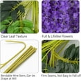 thumbnail image 3 of 12 Pcs Artificial Wisteria Flowers Fake String Silk Vine Garland Hanging Plant for Party Wedding Home Room Garden Outdoor Wall Backdrop Arch Floral Decor (Purple), 3 of 7