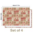 thumbnail image 3 of Pioneer Flower Floral Print Pattern Summer Linen Placemats Set Of 4, Washable Non-Slip Heat Resistant Table Mats for Kitchen, 12x18 Inch, 3 of 6