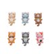 thumbnail image 5 of 6 uds lindo resina Jingle pequeña flor gato colgante encanto para DIY artesanía pulsera joyería collar llavero accesorios decorativos colgante amuleto JAMW Sencillez, 5 of 5