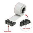 thumbnail image 3 of IDC 14P Wire Flat Gray Ribbon Cable 66cm 2.54mm Pitch 1pcs, 3 of 4