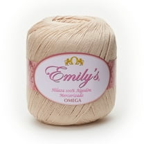 EMILYS [150grs] by Omega - Fine 100% Mercerized Cotton Thread for Crochet and Knitting - Color: 14 - Beige 20