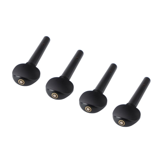 Clavijas De Afinación De ébano, Piezas De Repuesto 4 Piezas De Clavija De Afinación De Violín Negra Resistente A La Corrosión Tamaño Compacto Para Instrumentos De Cuerda