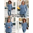thumbnail image 4 of LANREMON Women's Plus Size Crewneck Long Sleeve Tops Casual Lightweight Fall Pullover Tunic Sweaters Shirts, 4 of 7