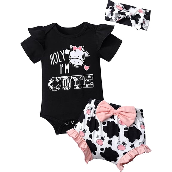 Baby Girl Clothes Rainbow Romper Short Sets Infant Girl Summer Little Sister Outfits 3PC0-3 Months