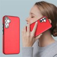 thumbnail image 4 of ELEHOLD Leather Case For Samsung Galaxy A54 5G,Premium Leather Material Slim Lightweight Camera Protection Full Body Shockproof Luxury Case,Red, 4 of 5