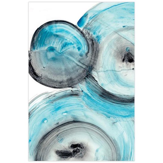 Empire Art Direct TMP-137979-3248 Ripple Effect IV Frameless Free Floating Tempered Glass Panel Graphic Wall Art