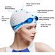 thumbnail image 5 of Gorro de natación de silicona, gorro de baño cómodo, ideal para cabello rizado, corto, medio largo, gorro de natación para mujeres y hombres, gorros de ducha que mantienen el peinado sin cambios Adepaton LRWJ848-7, 5 of 6