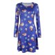 thumbnail image 3 of Vestido de manga larga con estampado de copos de nieve y muñeco de nieve navideño (M) Likrtyny Para estrenar, 3 of 6
