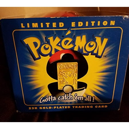 Burger King Pokemon 23k Gold Plated Trading Card Limited Edition Pikachu Walmart Canada