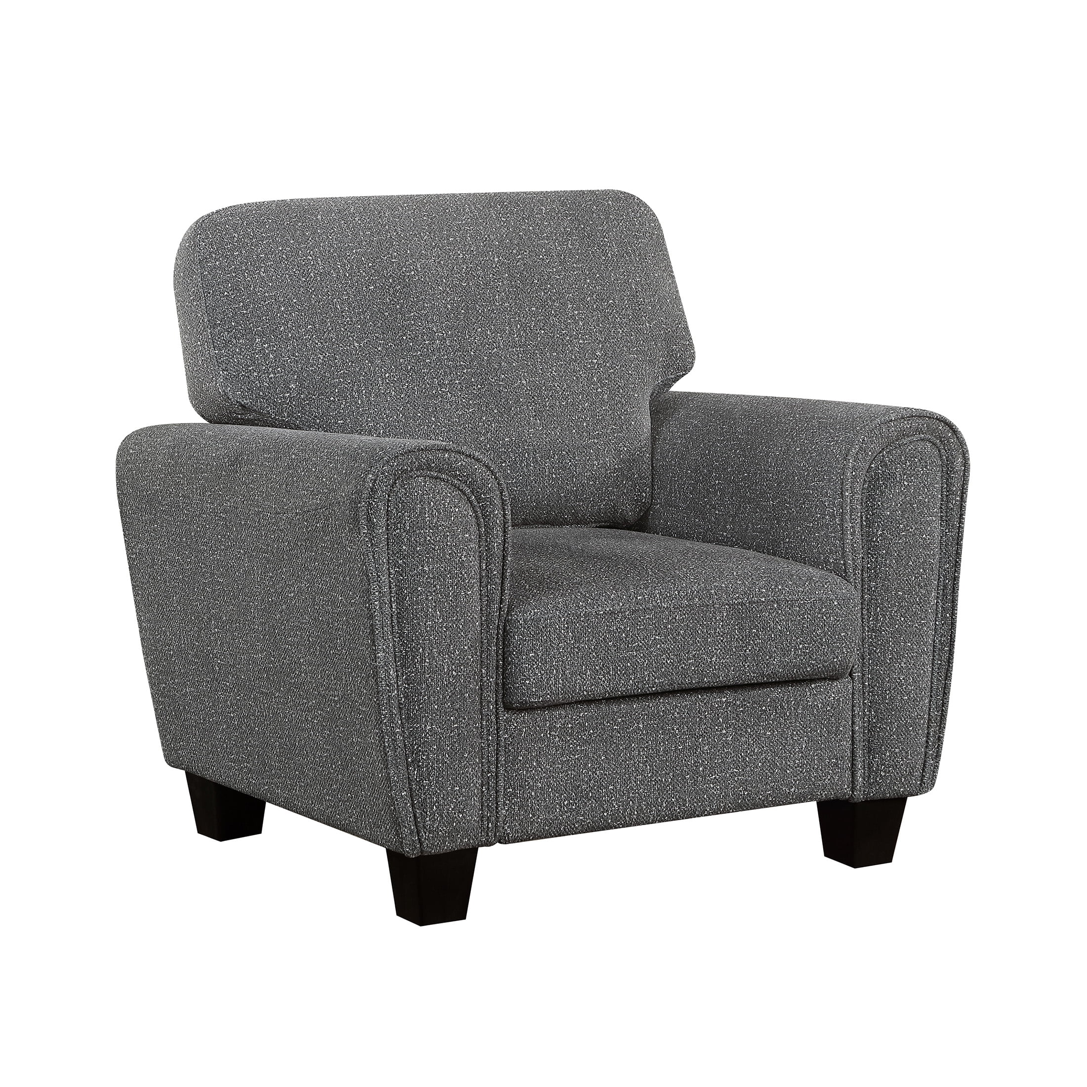OakvillePark Nyra Chenille Chair, Dark Gray