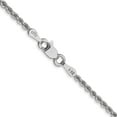 thumbnail image 4 of 14K White Gold Wg 2.0mm Regular Rope Chain (20 X 2) Made In Peru w014s-20, 4 of 5