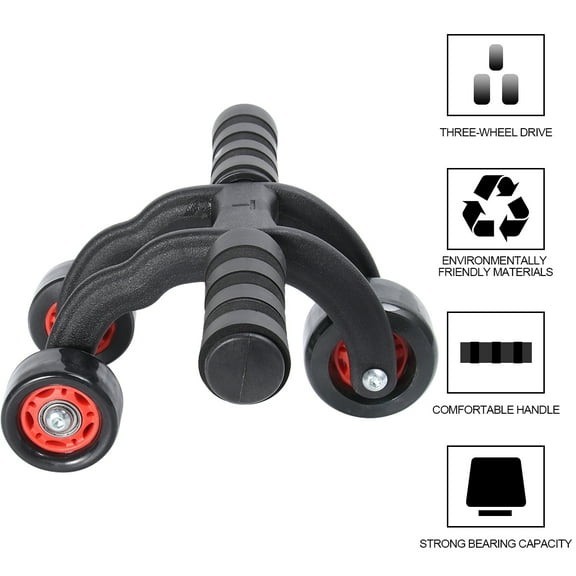 Worgeous  Fitness Exercise Abs Wheel Push-up Abdominal Muscle