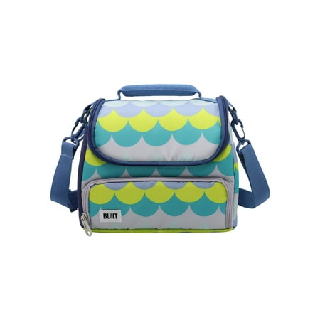 BUILT Prime Insulated Polyester Lunch Bag with Shoulder Strap Scalloped