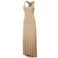 thumbnail image 2 of Doublju Women's Scoop Neck Racerback Tank Maxi Dress with Plus Size, 2 of 4