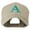 Khaki, variant on Greek Alphabet Alpha Embroidery Cap - Khaki OSFM