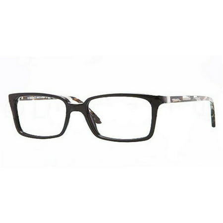 Versace VE3174-GB1 Rectangle Women's Black Frame Genuine Eyeglasses New In Box