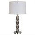 thumbnail image 2 of 29.5" Tall Steel Table Lamp with Satin Nickel finish, Linen Shade, 2 of 2