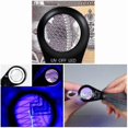 thumbnail image 3 of 10/20/30X Magnifier Jewelry Loupe LED UV Light 21mm Achromatic Triplet Lens Optical Glass, 3 of 3