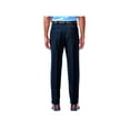 thumbnail image 3 of Haggar Men's Cool 18® Solid Pleat Front Pant Classic Fit 41114529486, 3 of 6