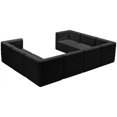 thumbnail image 4 of Meridian Furniture Quincy Sectionnel Modulaire en Velours Noir, 4 of 14