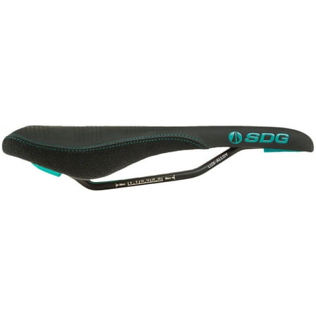 SDG Radar Saddle - Lux-Alloy, Black/Turquoise