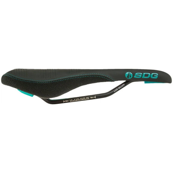 SDG Radar Saddle - Lux-Alloy, Black/Turquoise