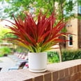 thumbnail image 4 of 6Pcs Artificial Grass Fake Plants 17.3in 16 Leaves Outdoor Fake Grass UV Resistant Greenery Plastic Plants for Home Window Garden Office Patio Hanging Planter Pathway Front Porch Decor, 4 of 5