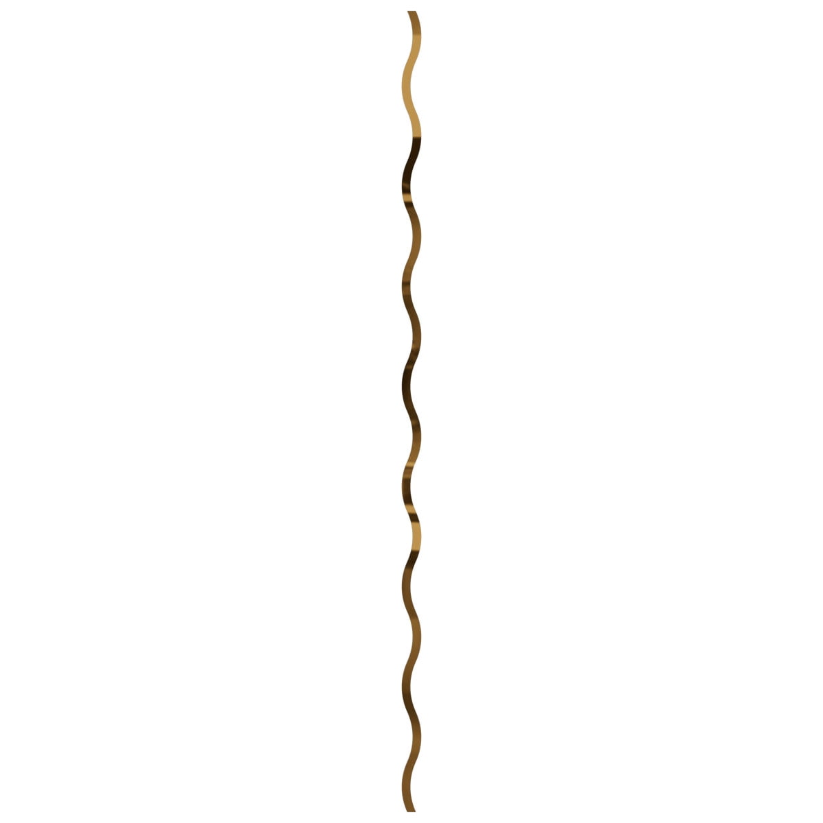 Ekena Millwork 94"H x 1/8"T Yukon Adjustable Acrylic Decorative Slat Wall Panel Kit, Gold Mirror (contains 42 Slats)