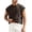 Brown, variant on Men's Solid Color Sleeveless Tank Top, Crewneck Loose Fit Undershirt, Breathable Cotton Vest for Casual Summer Wear