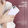 thumbnail image 4 of Luxtrada (2 Packs) For iPhone 12 Pro Bling Diamond Camera Lens Protector Glitter Case Cover, 4 of 7