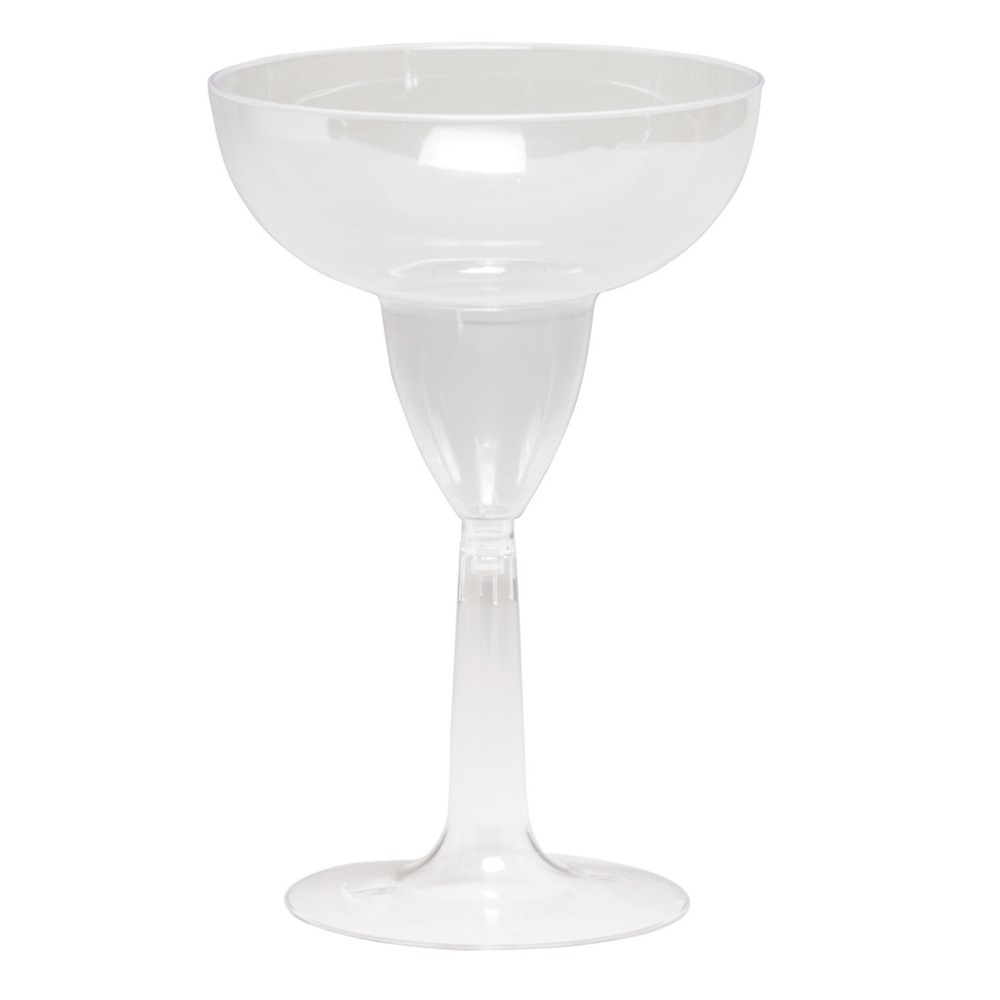 12 oz Plastic Margarita Glasses Clear,Pack of 4 EA