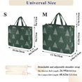 thumbnail image 2 of FORMRS Womens Corduroy Tote Bag Crossbody Shoulder Handbag with Pocket, New Year Tree Pattern, 2 of 7