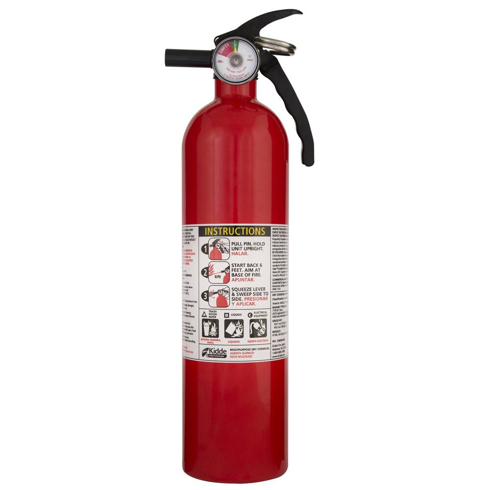 Kidde 1-A 10 B:C Full Home Fire Extinguisher, 2.5 Lb, 14-7/16" x 4-5/8" - image 2 of 2